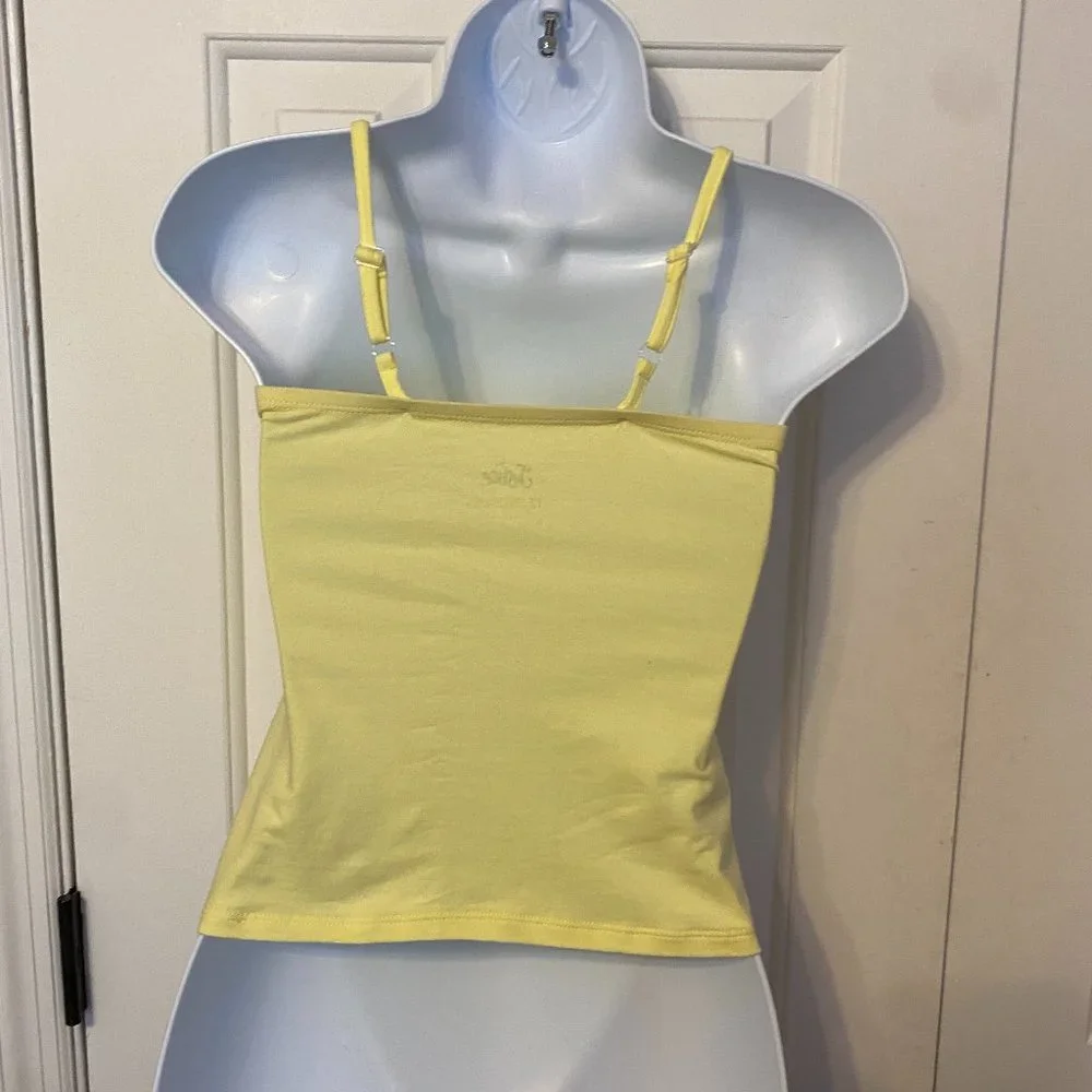 Justice convertible yellow tank/tube top sz 12